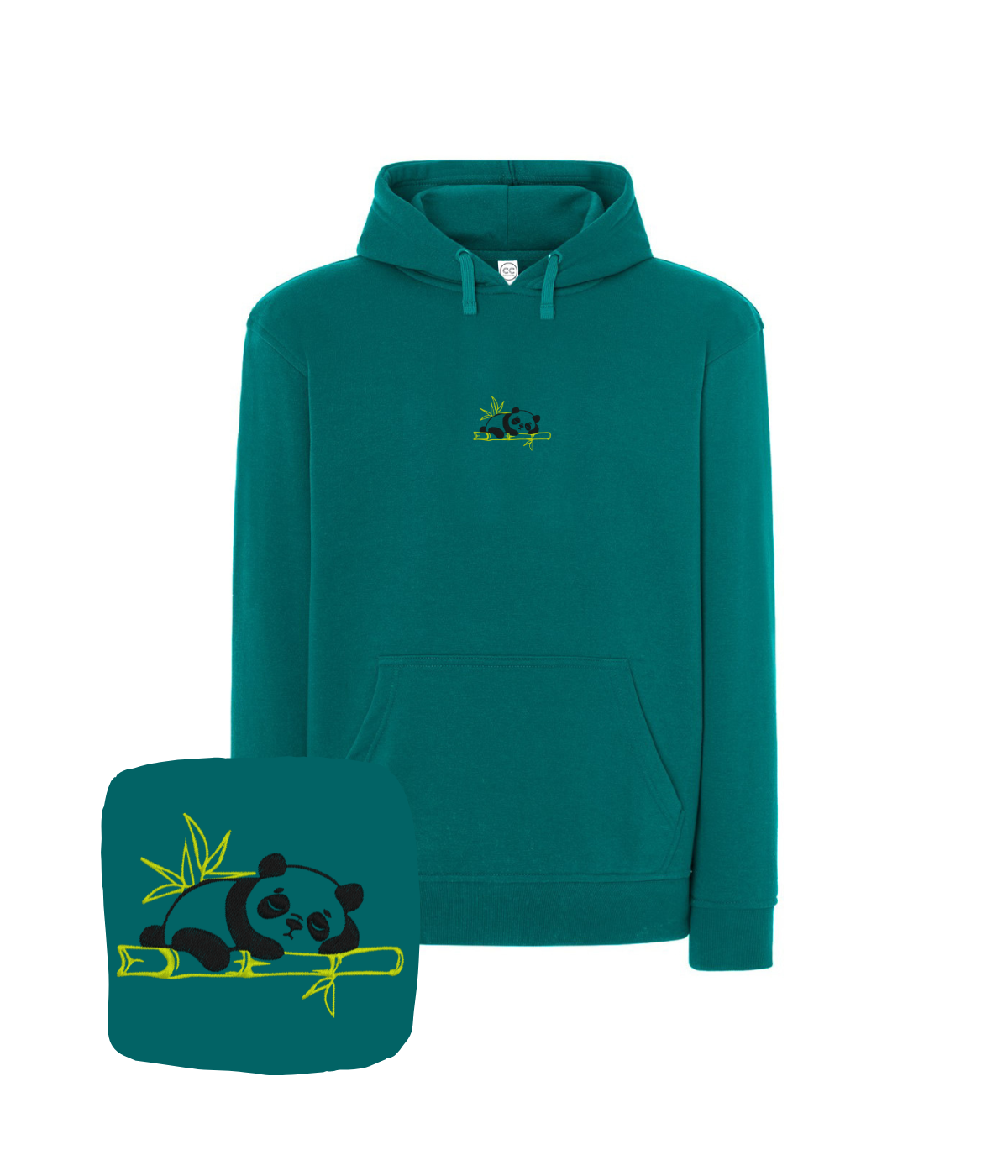 Bluza z haftem śpiącej pandy – bluza panda premium jakość materiału, trwałe ściegi