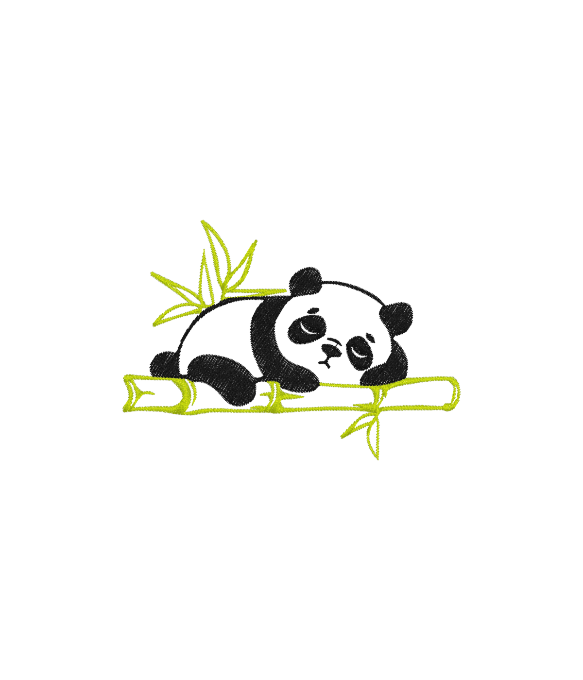 Bluza z haftem śpiącej pandy – bluza panda na zamówienie, indywidualny projekt