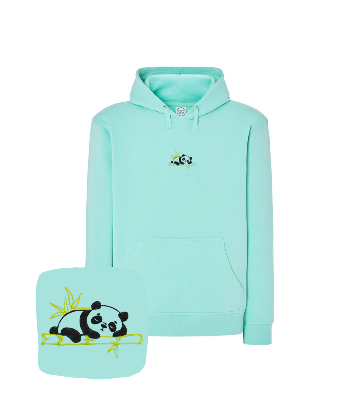 Bluza z haftem śpiącej pandy – bluza panda z charakterem, wyróżnij się