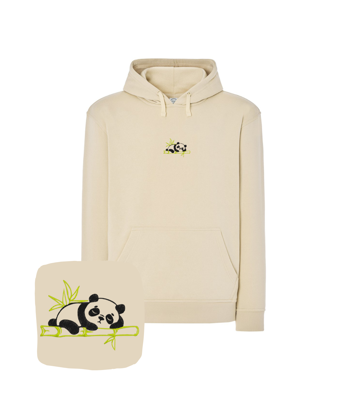 Bluza z haftem śpiącej pandy – bluza z ilustracją panda, artystyczny design