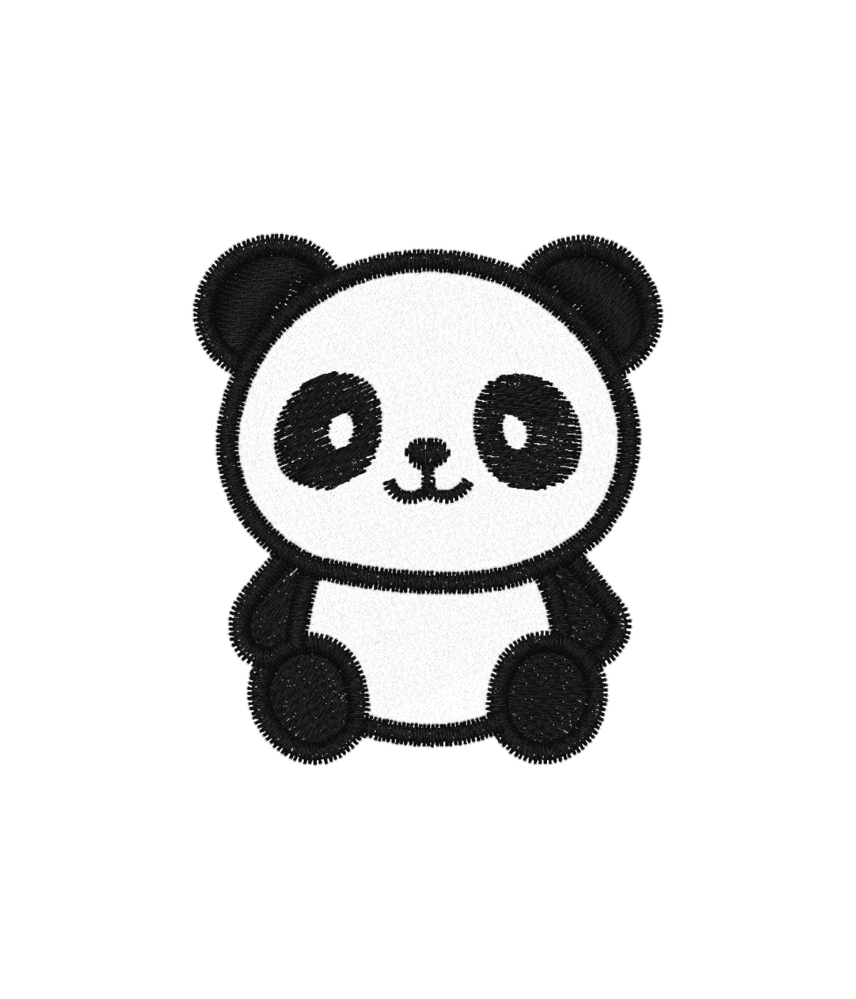 Bluza z haftem pandy – lekka bluza panda, przyjemna w dotyku