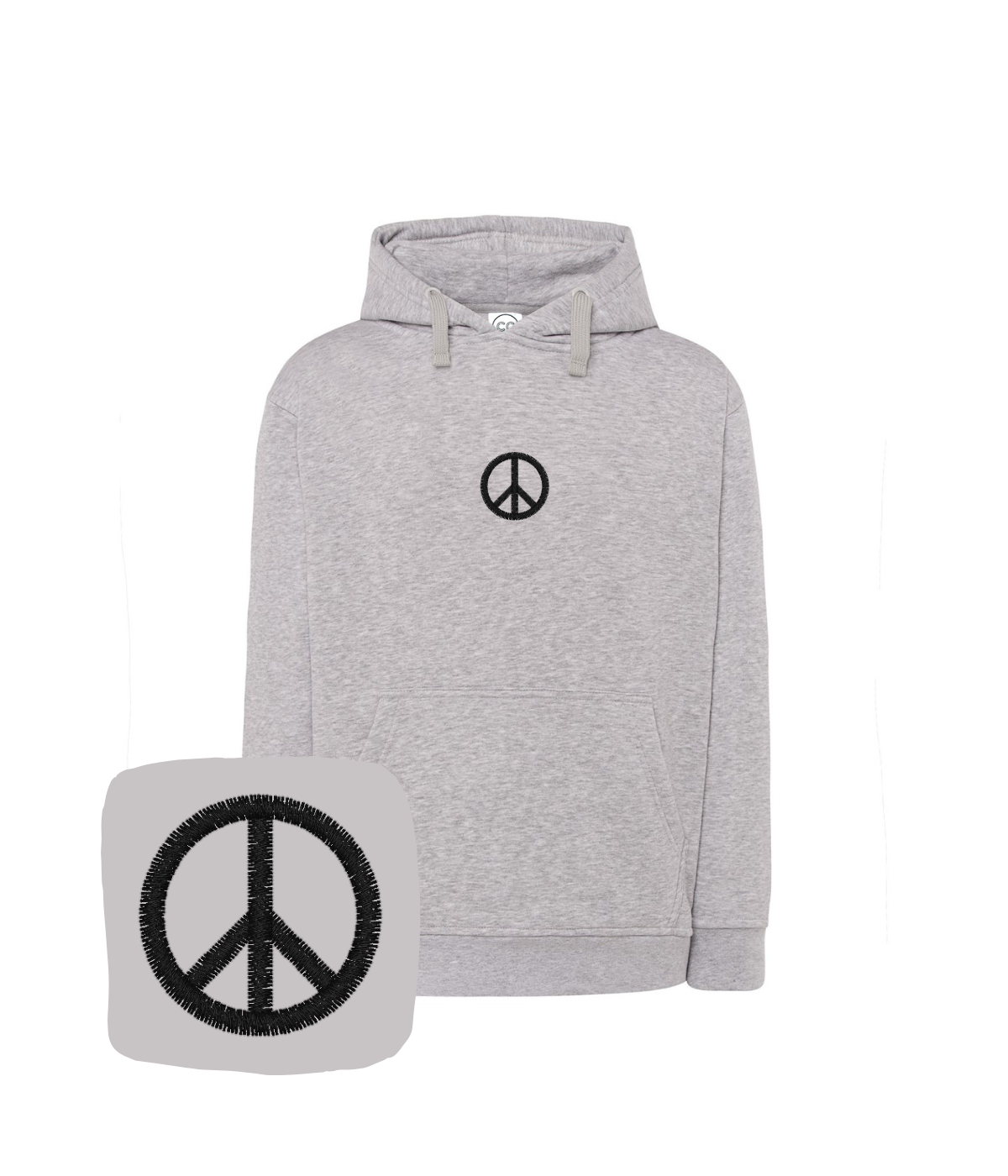 Bluza z haftem peace – bluza peace haftowana od 1 sztuki, bez minimum