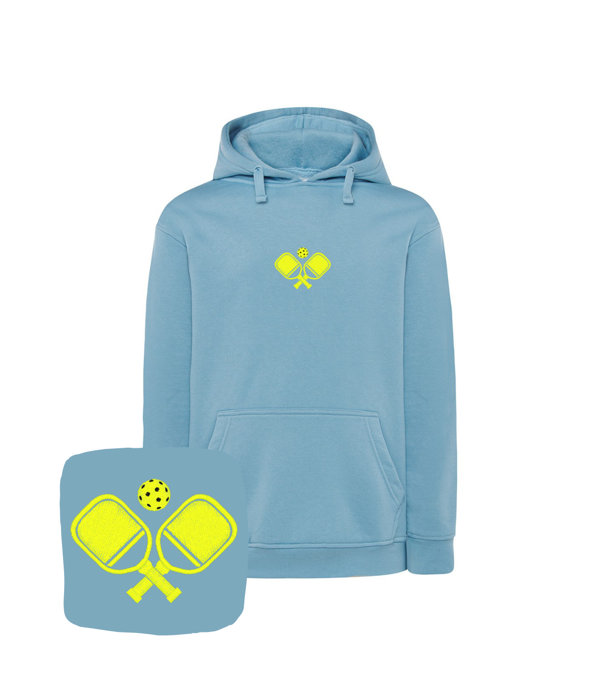 Bluza z haftem pickleballa – bluza z haftem pickleball, hafciarnia rodzinna CustomClothes