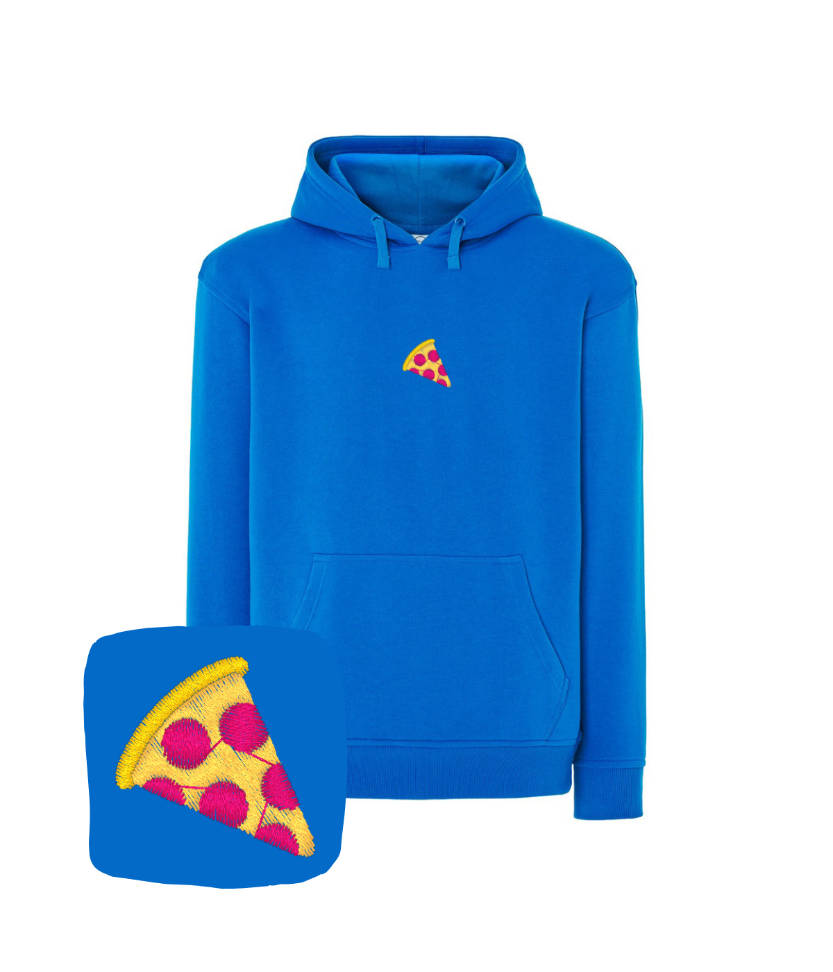 Bluza z haftem kawałka pizzy – bluza haftowana pizzy, sklep z haftem online Polska
