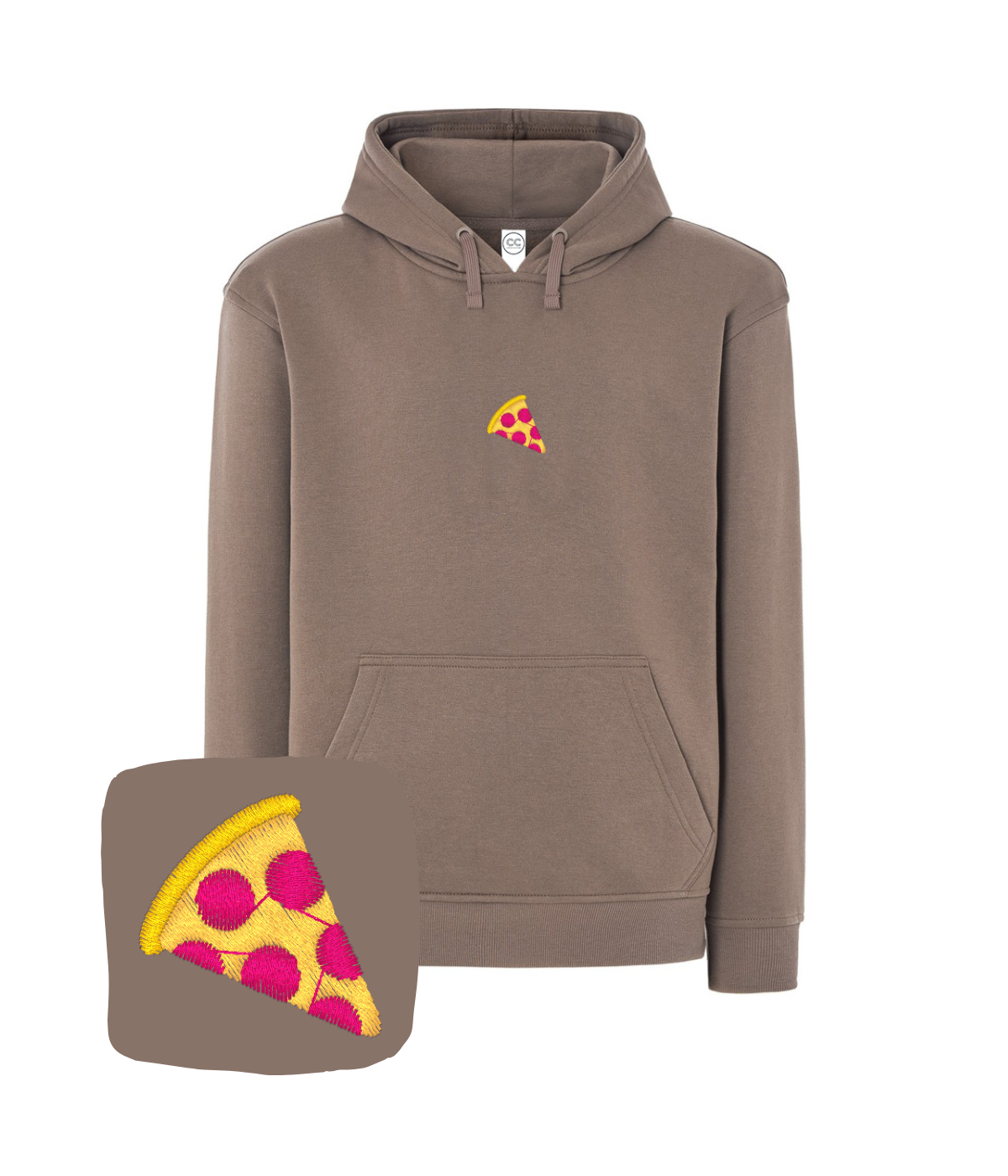 Bluza z haftem kawałka pizzy – bluza pizzy rodzinna hafciarnia, pasja i precyzja