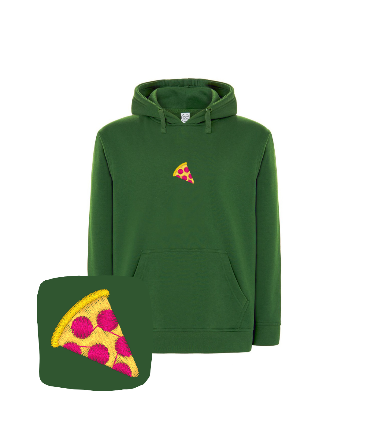 Bluza z haftem kawałka pizzy – personalizowana bluza pizzy, idealny prezent