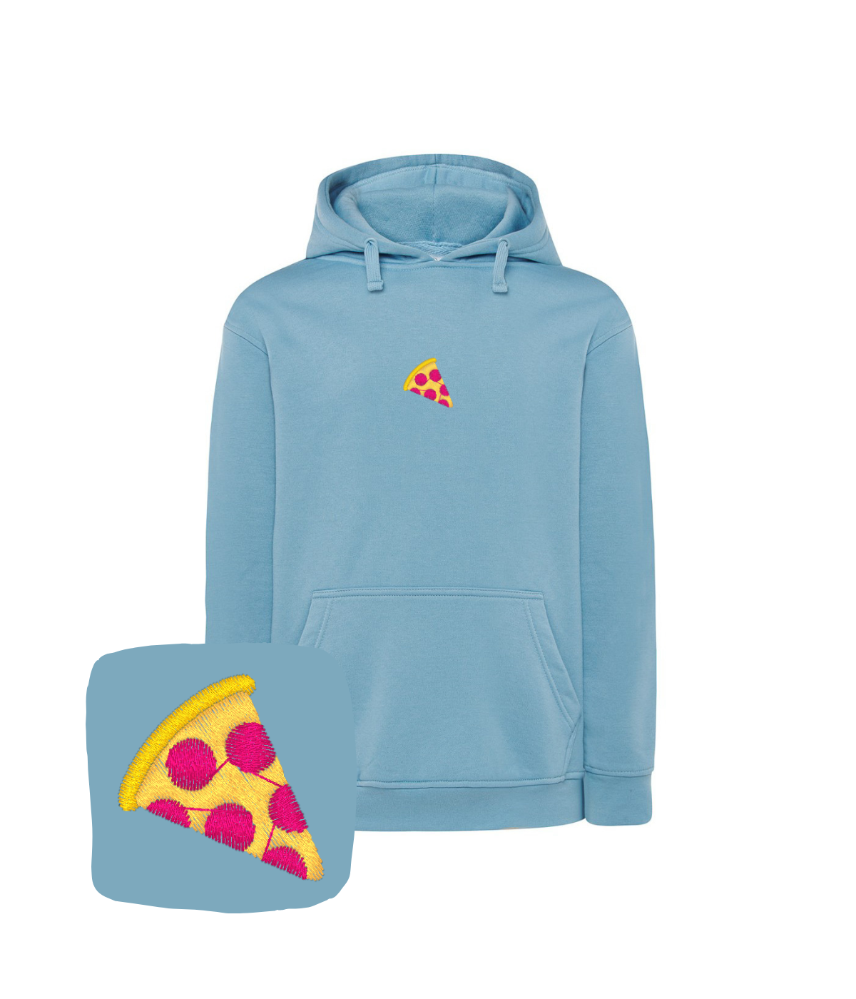 Bluza z haftem kawałka pizzy – bluza pizzy prezent urodzinowy, spersonalizowany