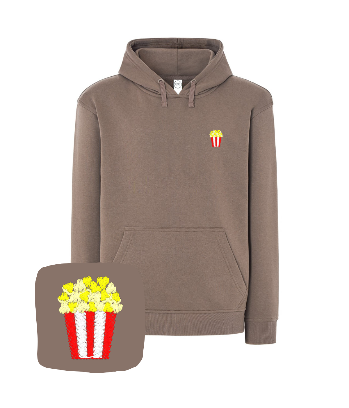Bluza z haftem popcornu – bluza popcorn dla fanów, kolekcjonerska edycja
