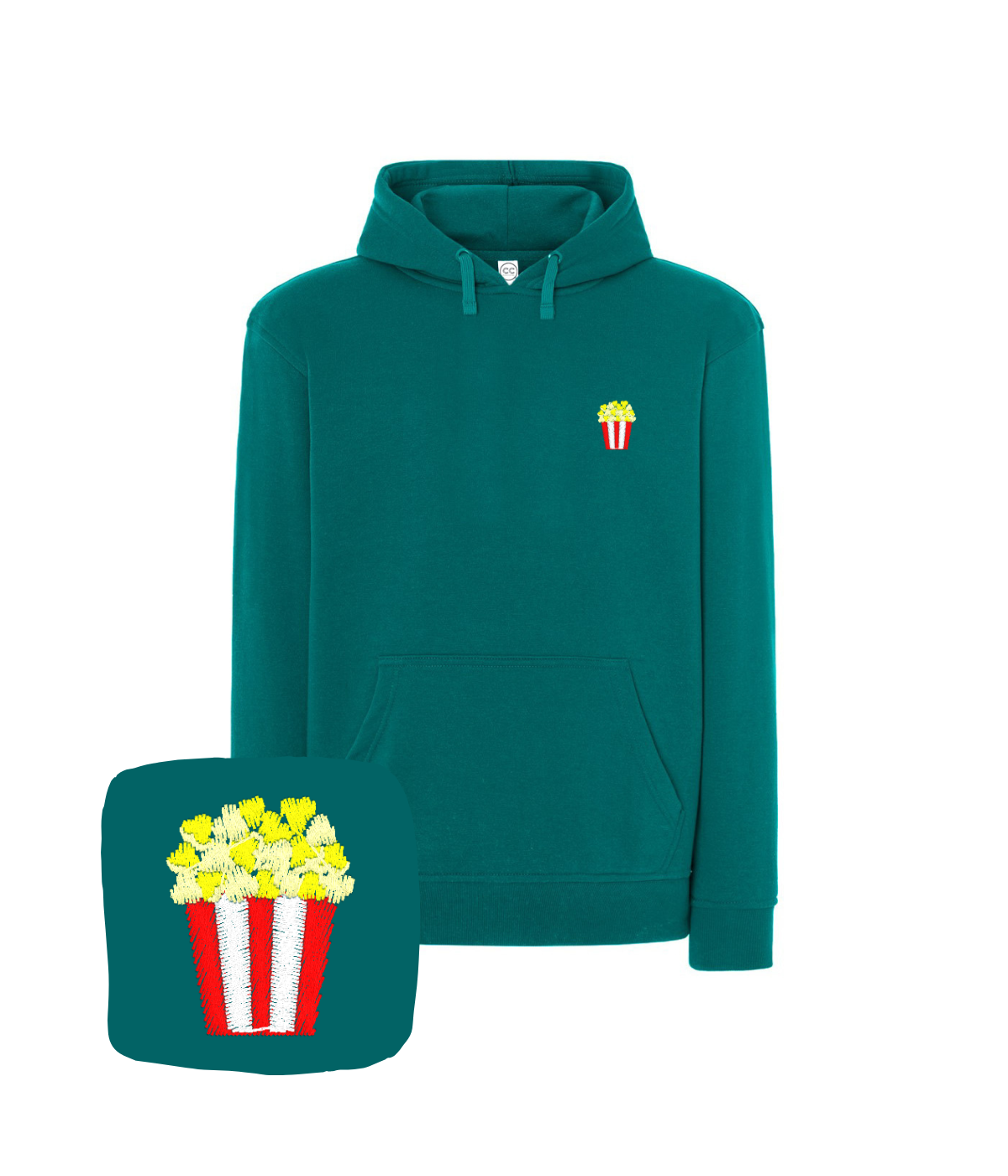 Bluza z haftem popcornu – bluza popcorn własny pomysł na haft, realizacja online