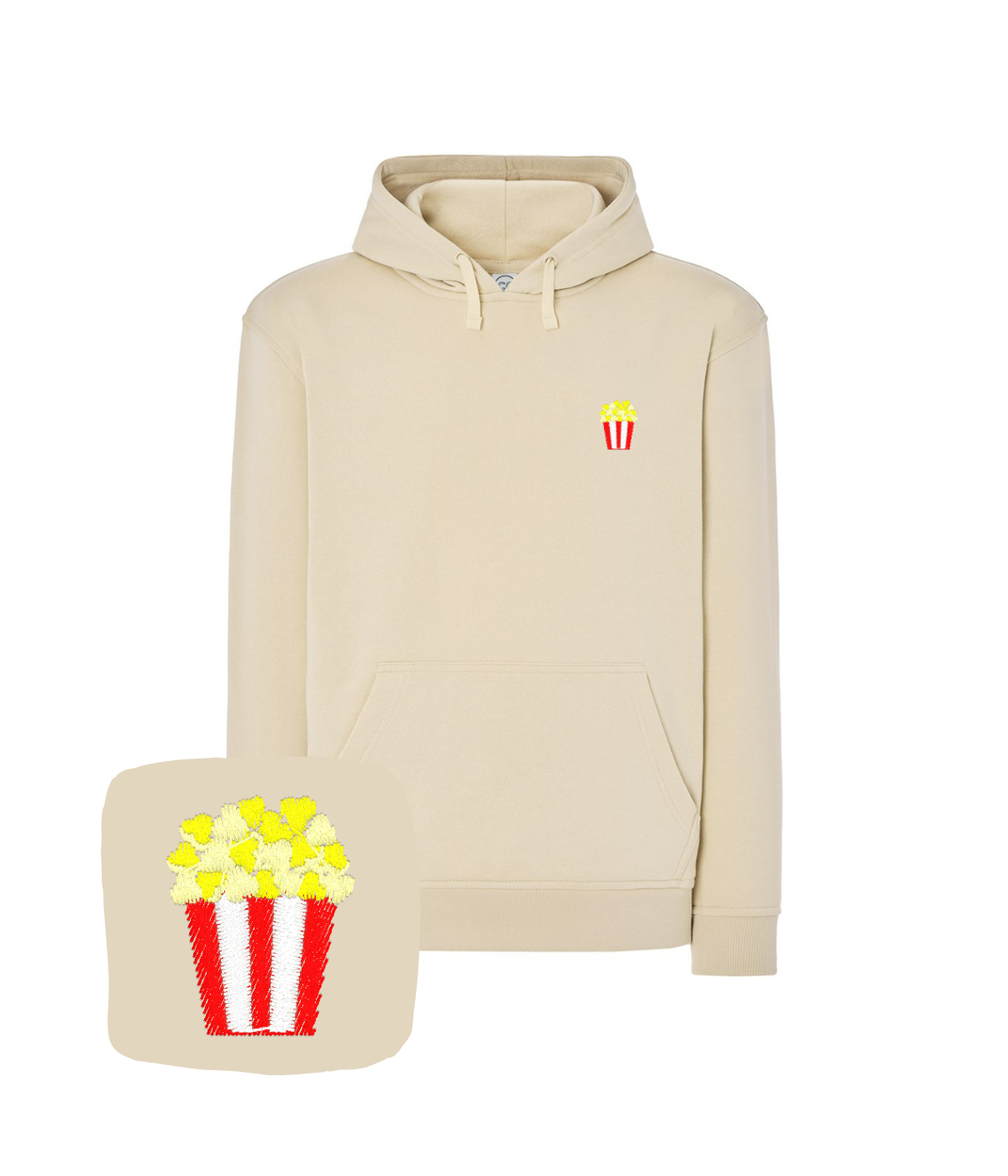 Bluza z haftem popcornu – bluza popcorn zaprojektuj własny wzór, unikalny haft