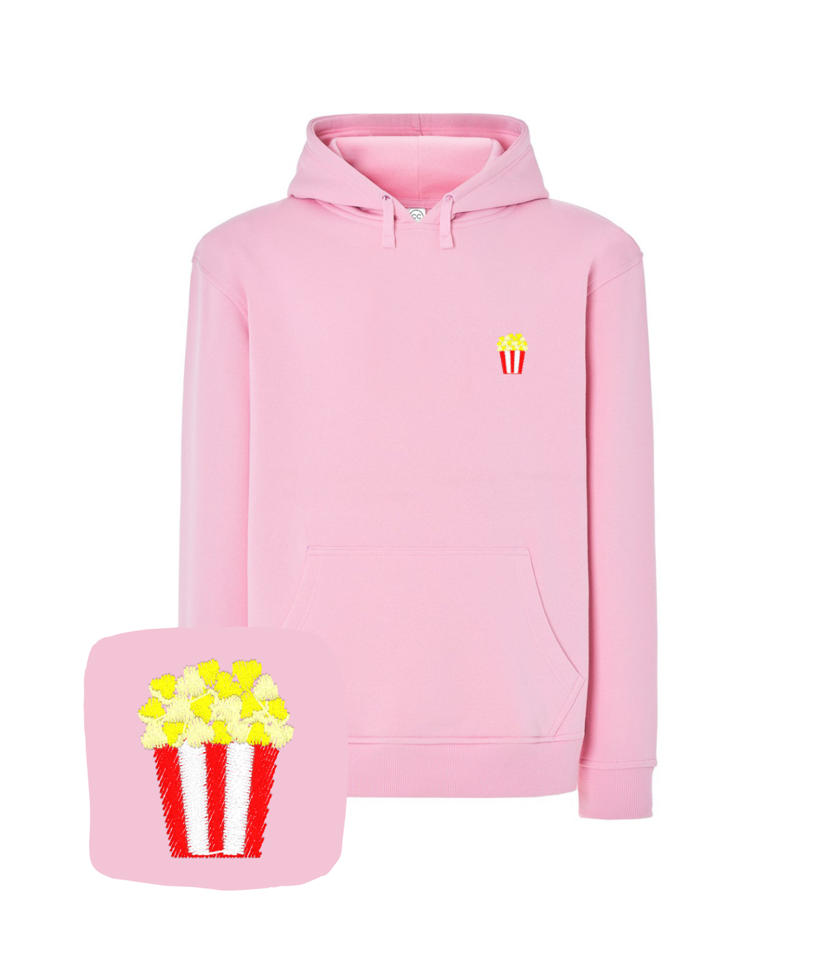 Bluza z haftem popcornu – bluza popcorn odzież firmowa z haftem komputerowym