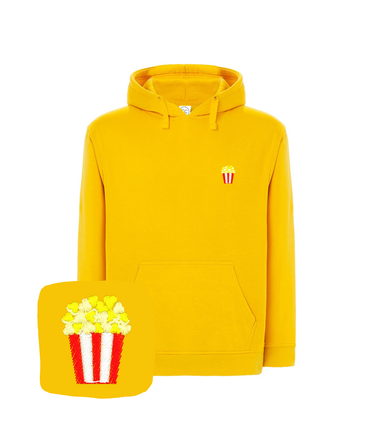Bluza z haftem popcornu – bluza z oryginalnym designem popcorn