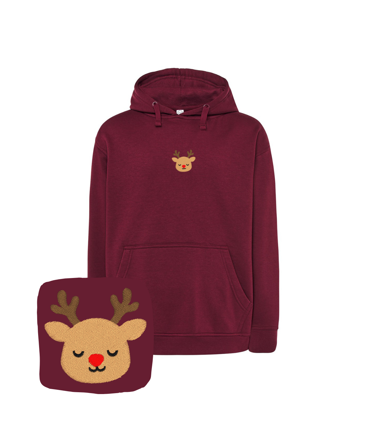 Bluza z haftem renifera – bluza z wyszytym motywem renifer, haft maszynowy