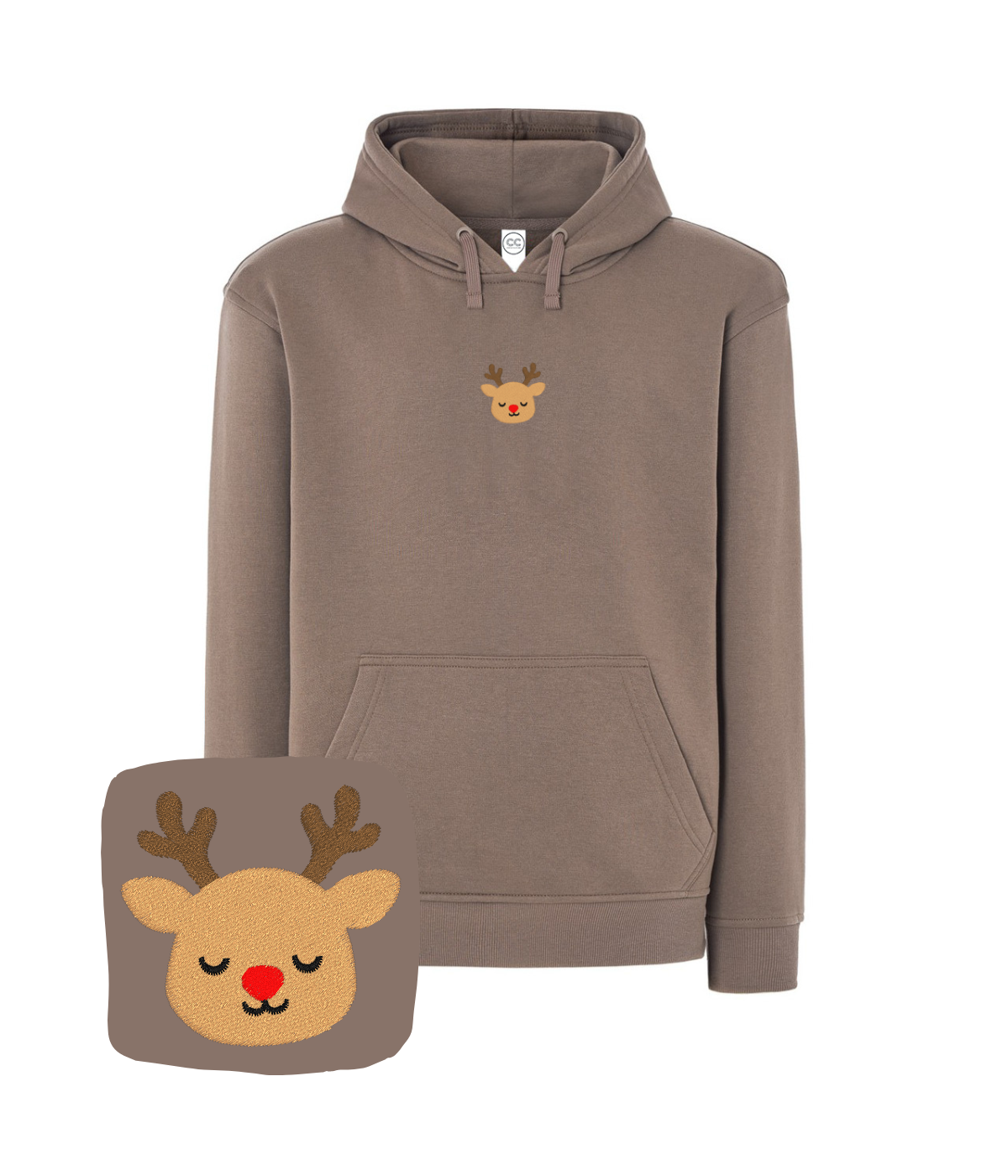 Bluza z haftem renifera – bawełniana bluza renifer, miękka i oddychająca