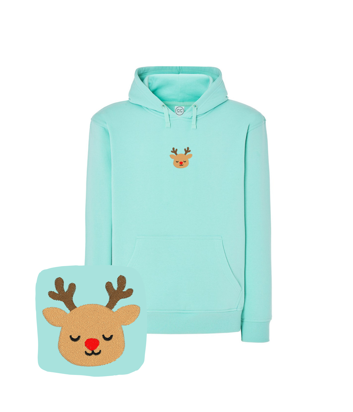 Bluza z haftem renifera – bluza renifer oversize, luźny krój