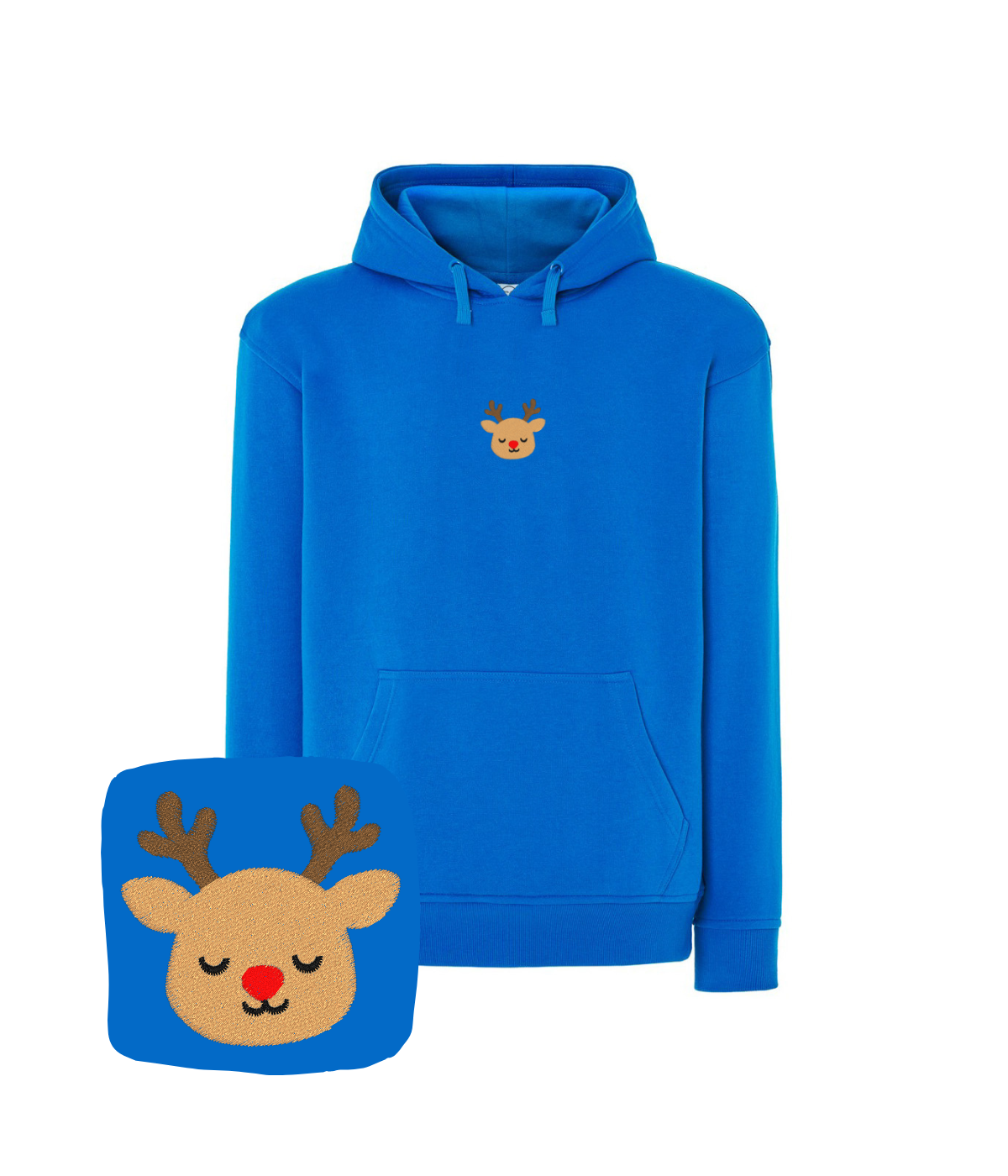 Bluza z haftem renifera – bluza z wzorem renifer, unikatowy haft