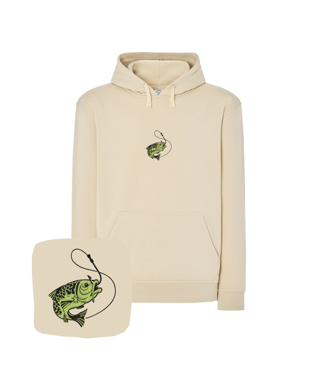 Bluza wędkarska z haftem ryby – bluza ryba, prezent dla niej