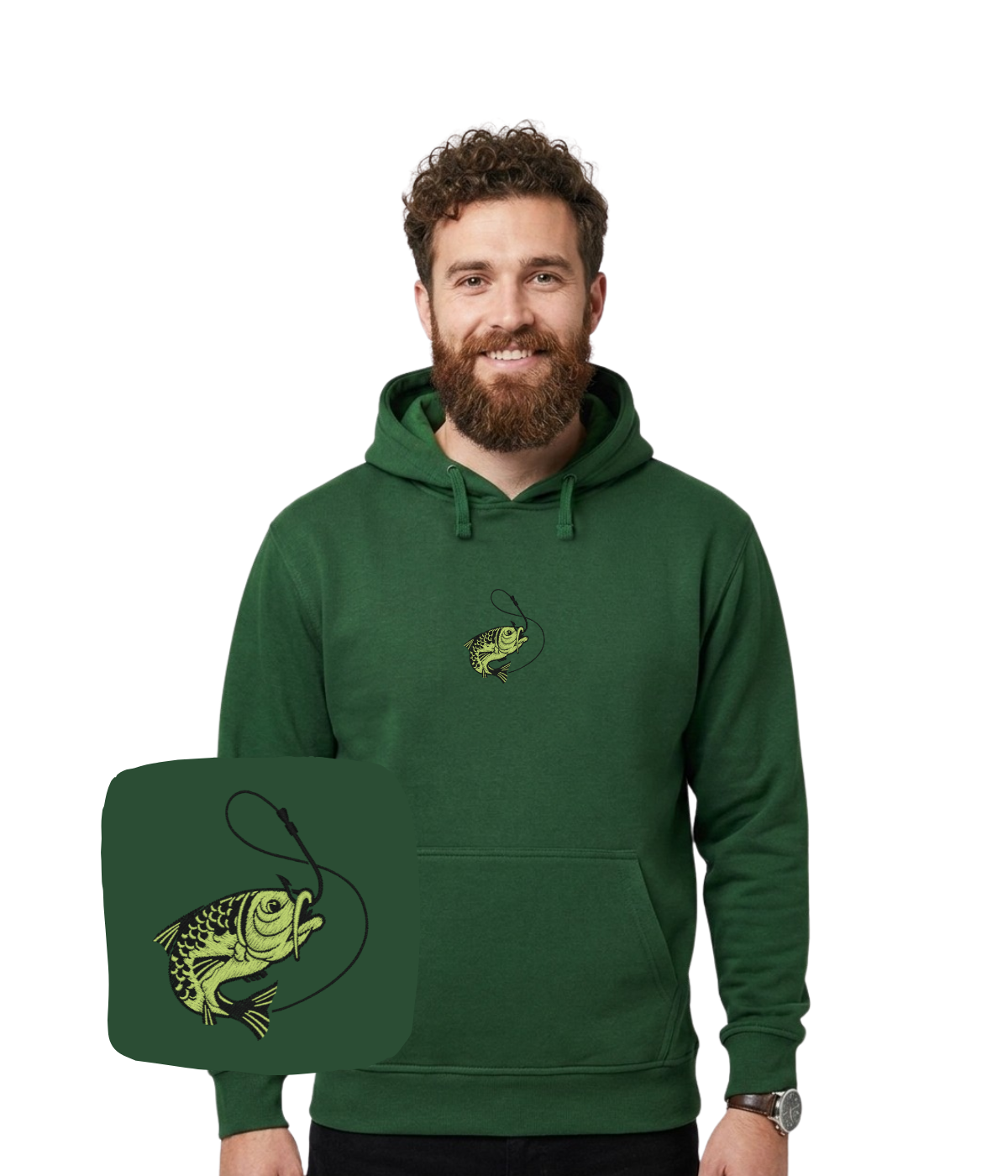 Bluza wędkarska z haftem ryby – bluza z haftem ryba, realizacja w 3–5 dni roboczych