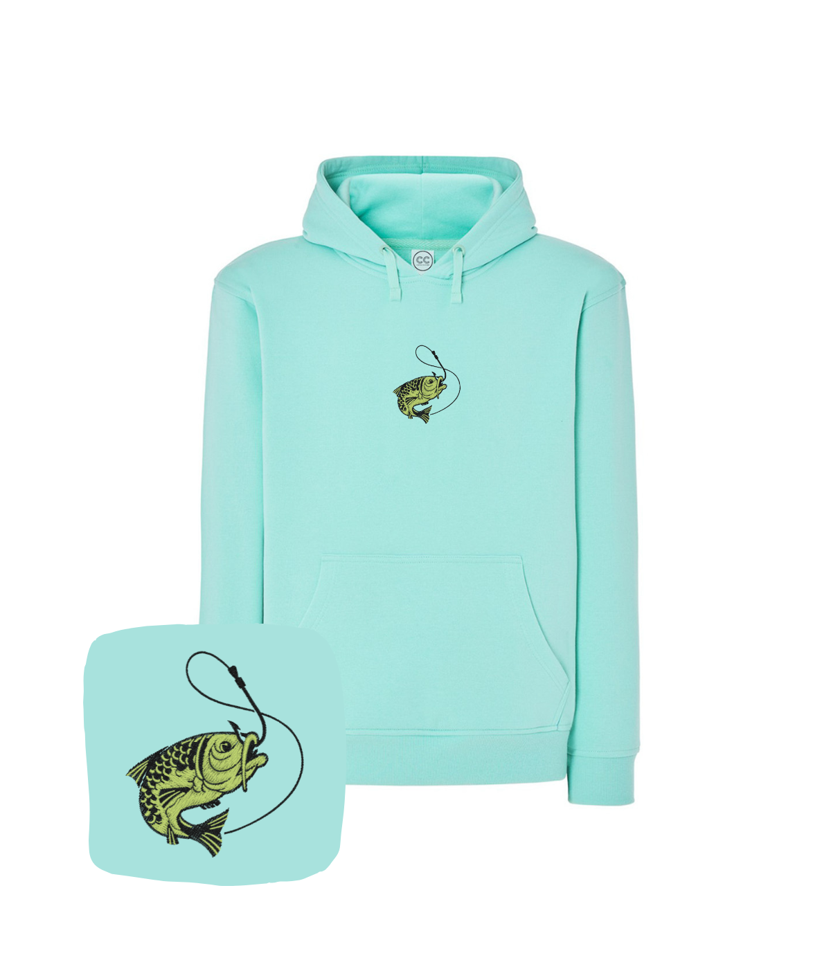 Bluza wędkarska z haftem ryby – bluza ryba na co dzień, codzienny komfort