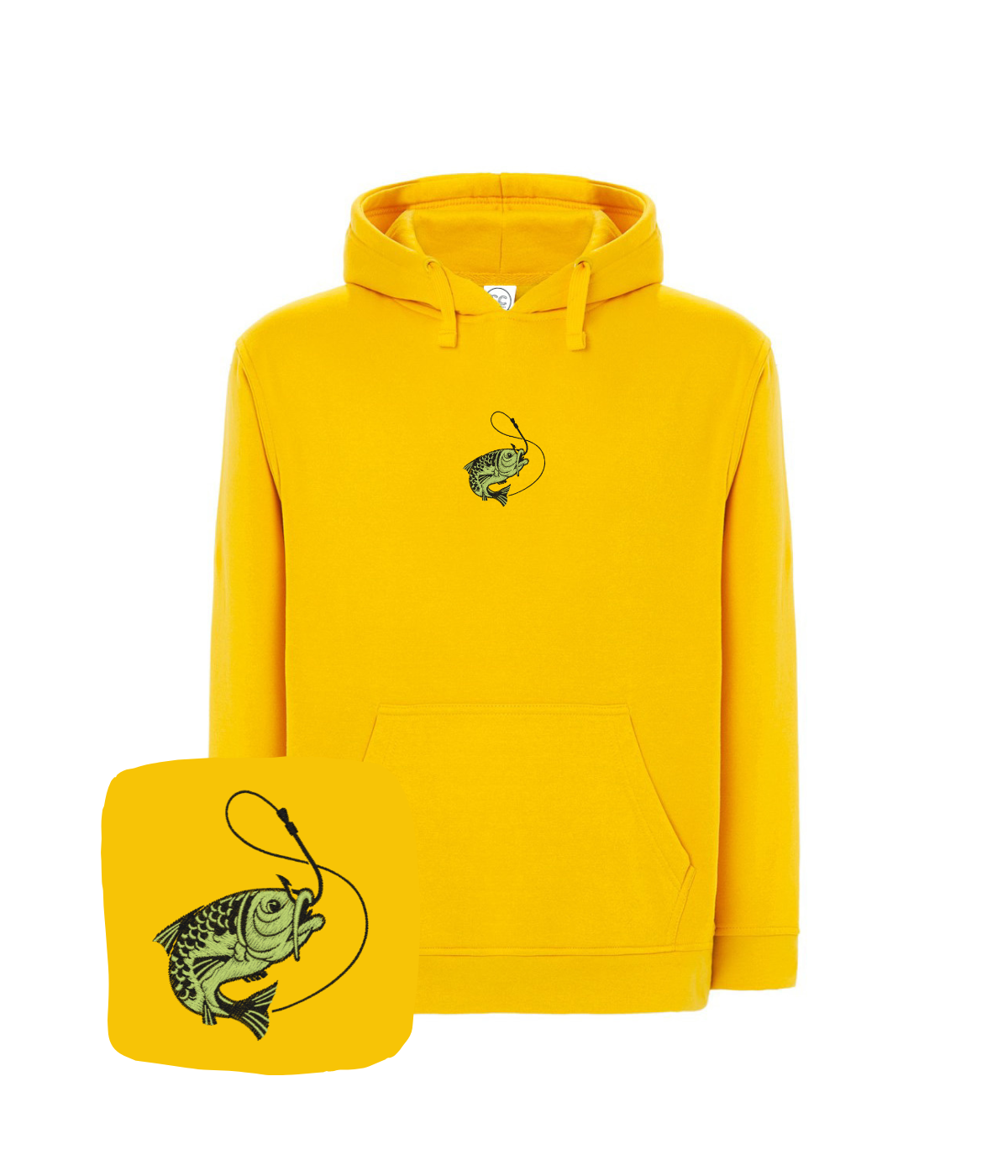 Bluza wędkarska z haftem ryby – bluza ryba na lato, lekki materiał