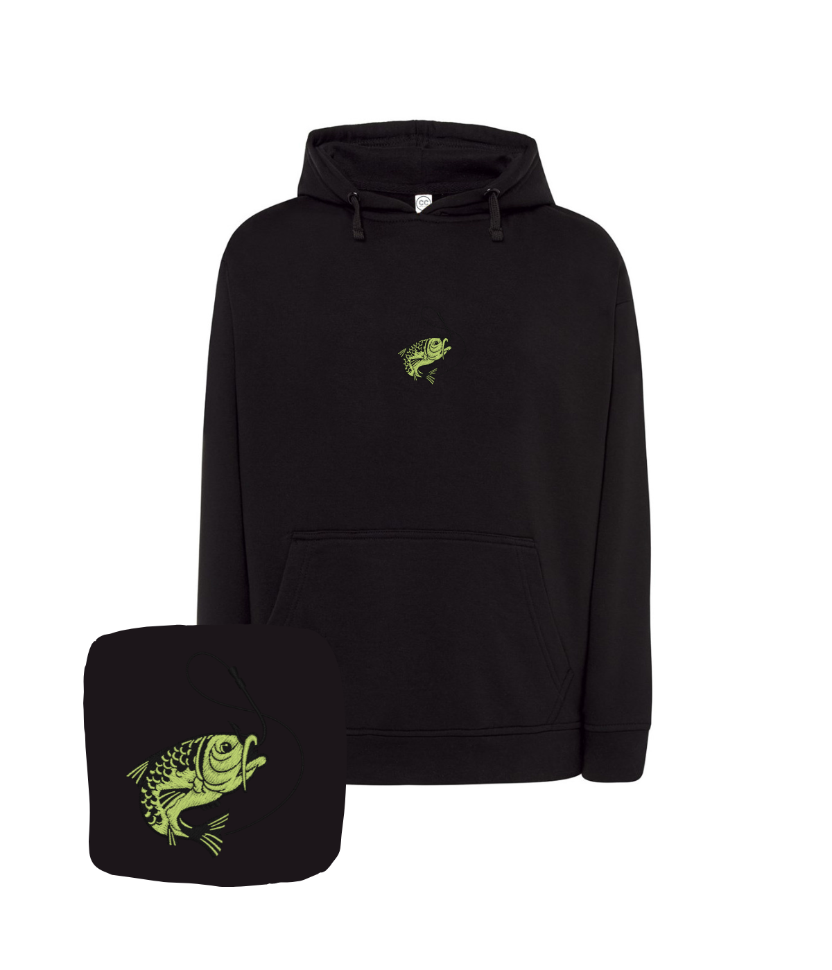 Bluza wędkarska z haftem ryby – bluza ryba wyszywana na zamówienie, indywidualny projekt