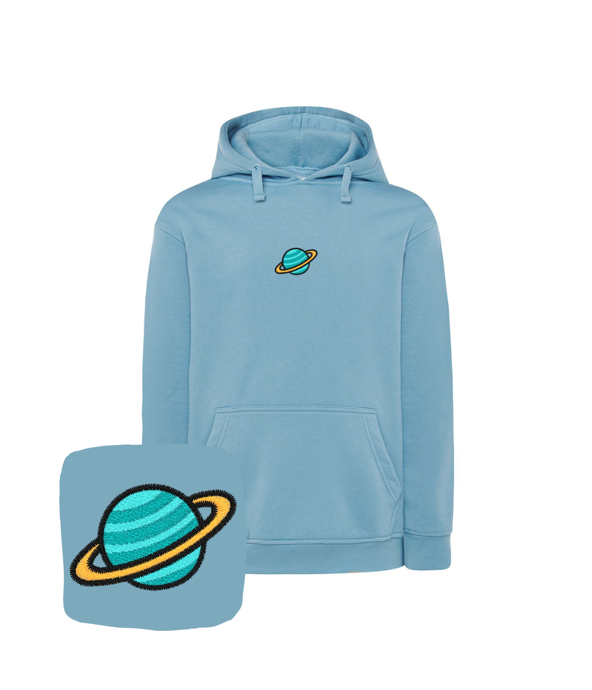 Bluza z haftem Saturna – bluza saturna idealny na każdą okazję