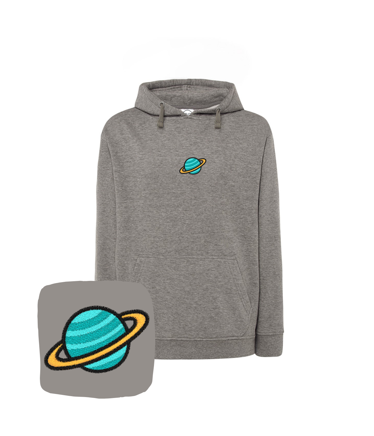 Bluza z haftem Saturna – bluza firmowa z haftem saturna, profesjonalny wygląd