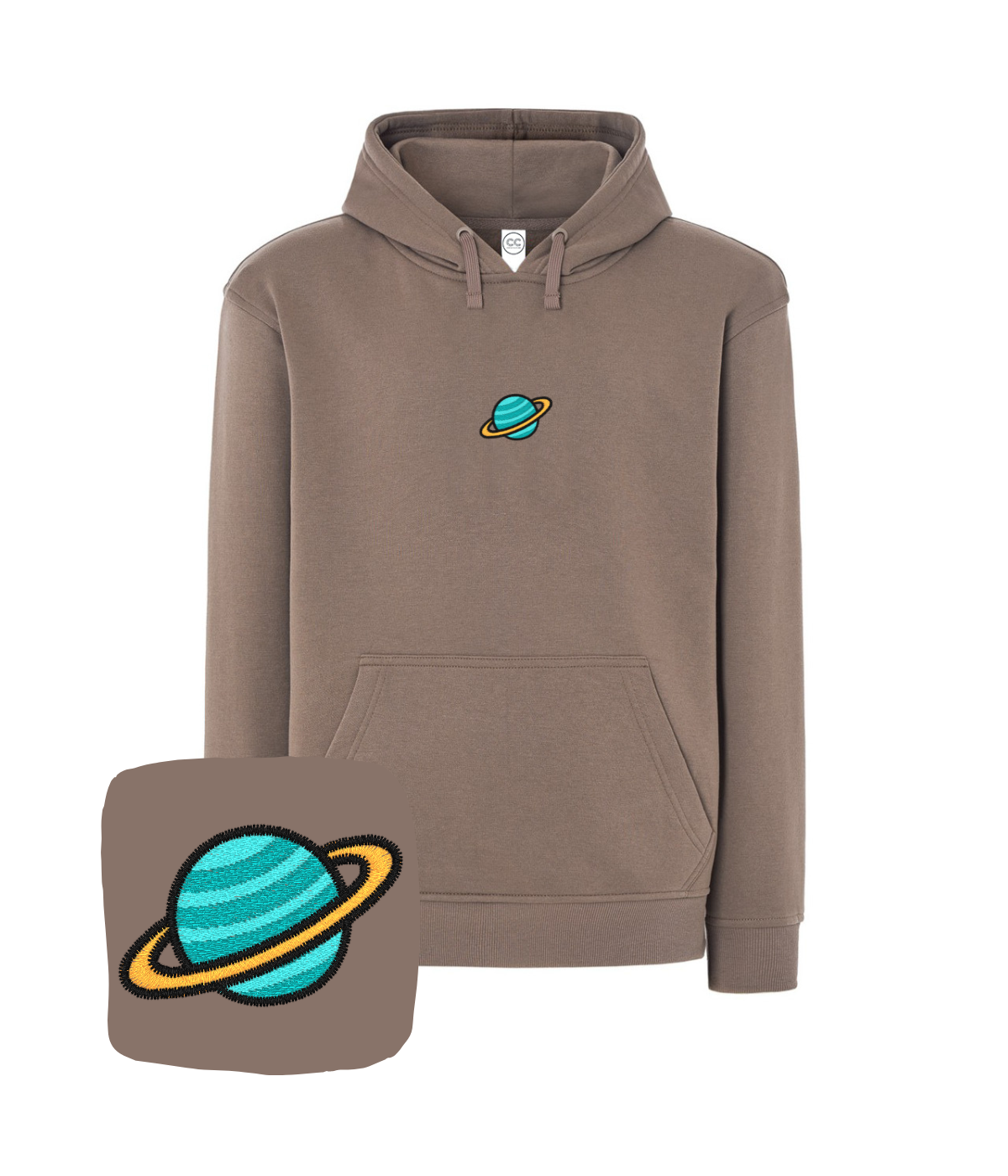 Bluza z haftem Saturna – bluza saturna oryginalny prezent z haftem komputerowym