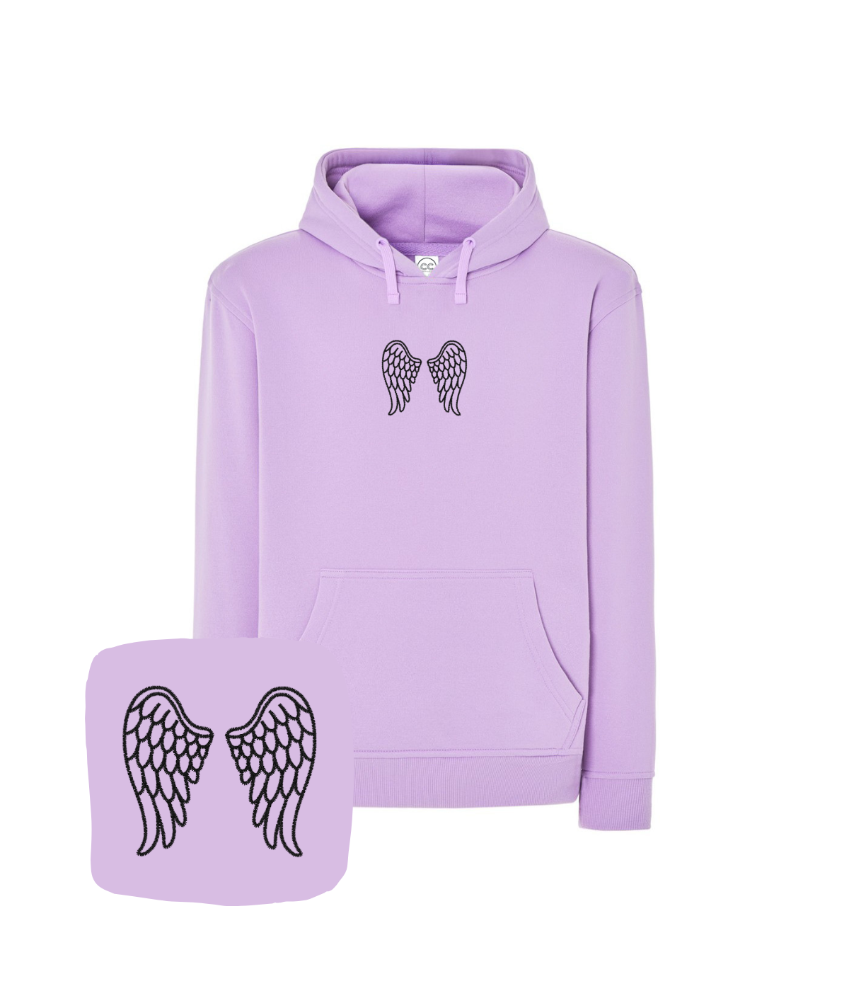 Bluza z haftem skrzydeł anielskich – stylowa bluza skrzydeł anielskich, casual look