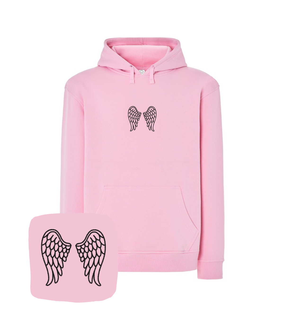 Bluza z haftem skrzydeł anielskich – bluza skrzydeł anielskich haftowana od 1 sztuki, bez minimum
