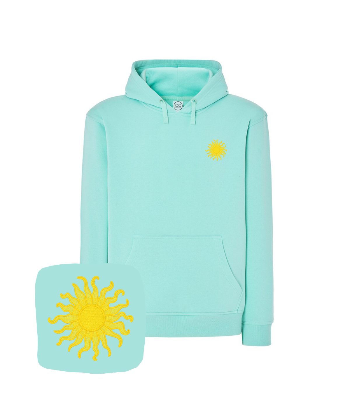 Bluza z haftem słońca – bluza z napisem słońce, personalizacja