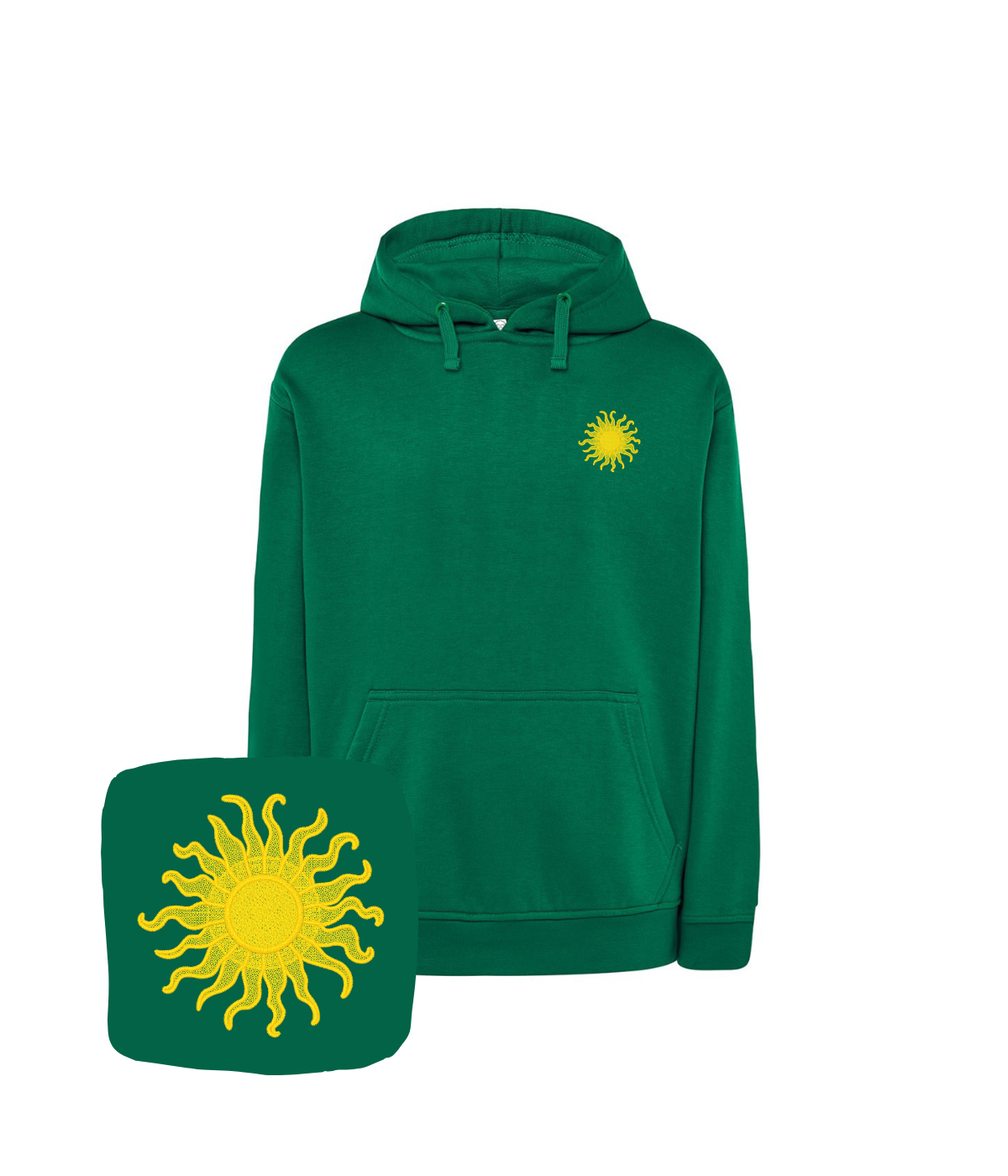 Bluza z haftem słońca – bawełniana bluza słońce, miękka i oddychająca