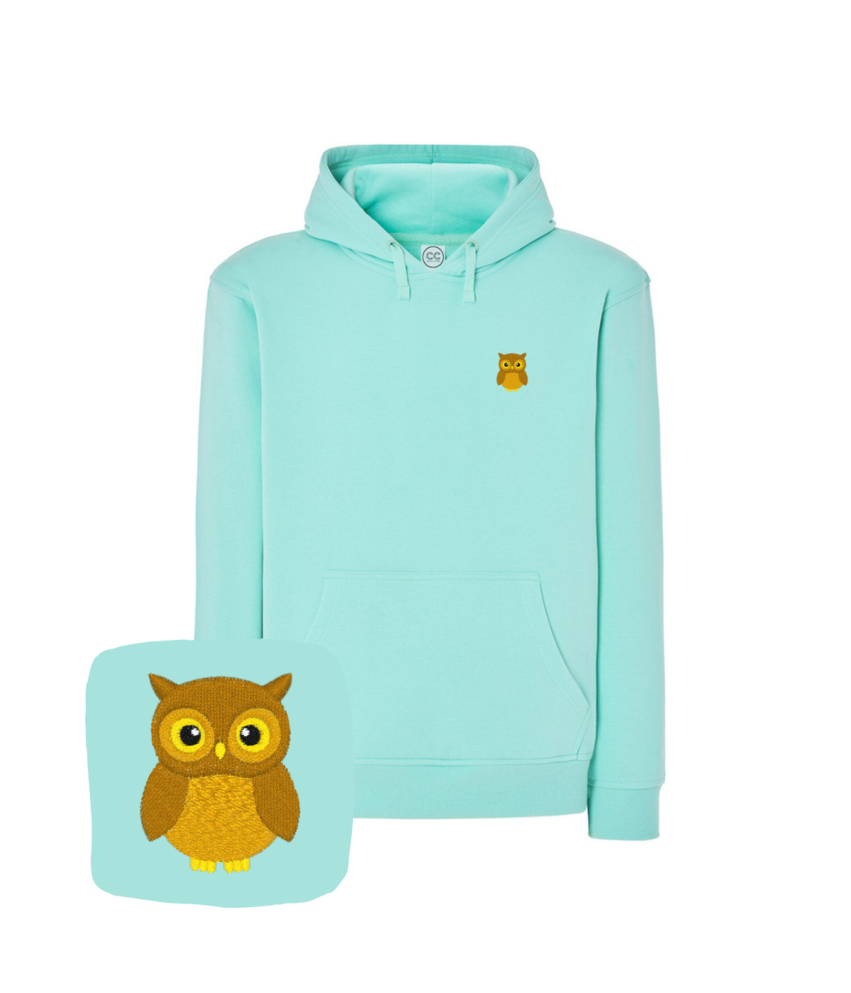 Bluza z haftem sowy – bluza sowy w wysokiej jakości bawełna