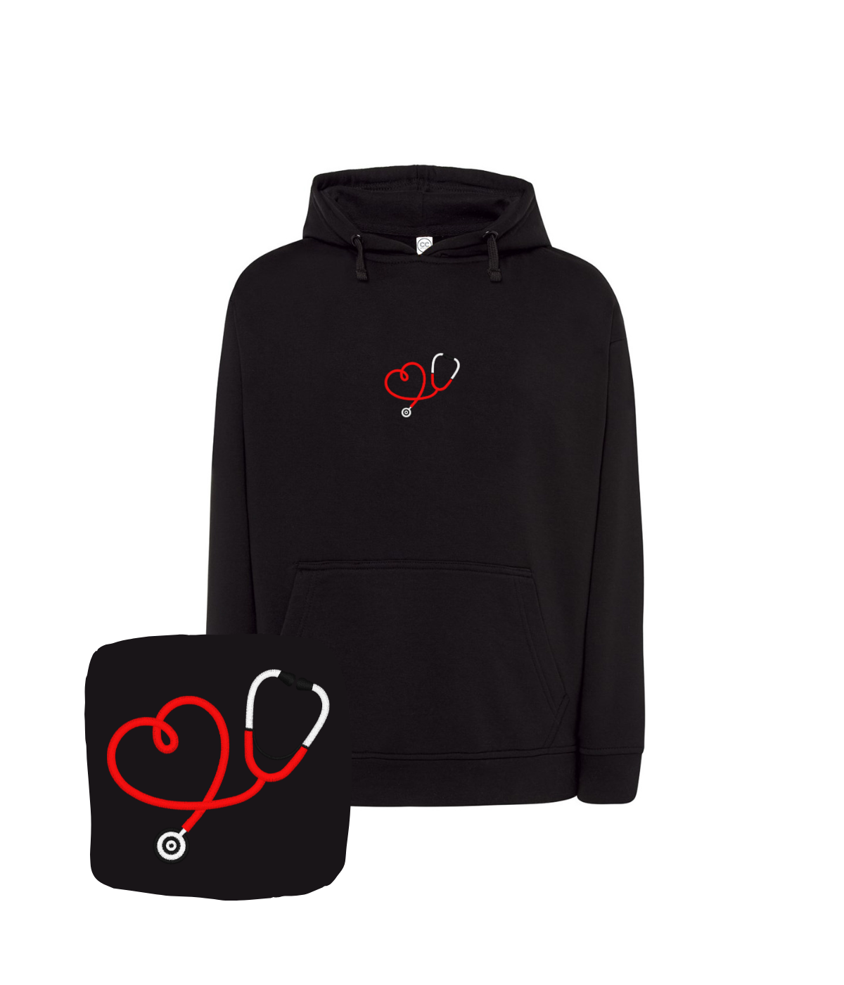 Bluza z haftem stetoskopu – bluza stetoskop unisex, dla każdego