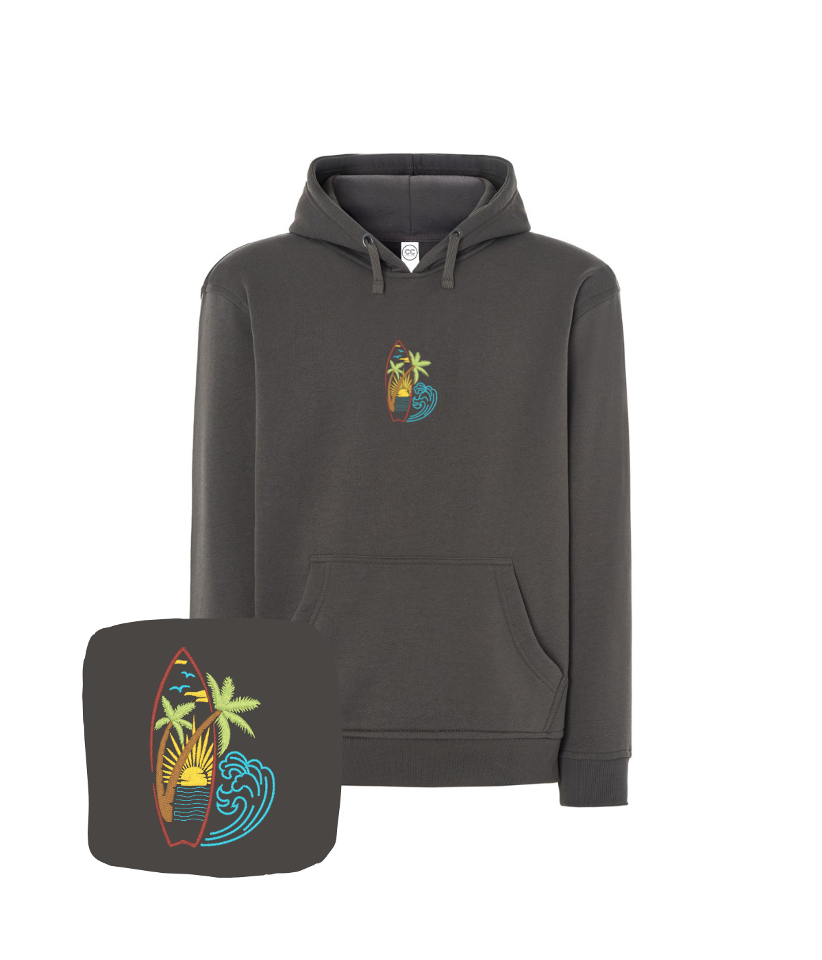 Bluza z haftem surfingu – bluza surfing zaprojektuj własny wzór, unikalny haft