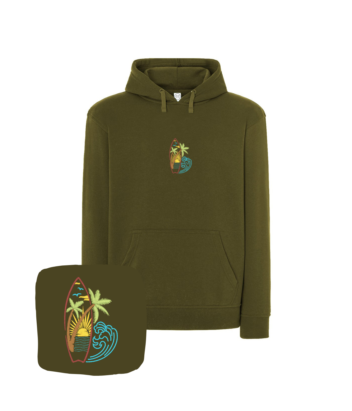 Bluza z haftem surfingu – bluza surfing własne imię lub wzór, haft na życzenie