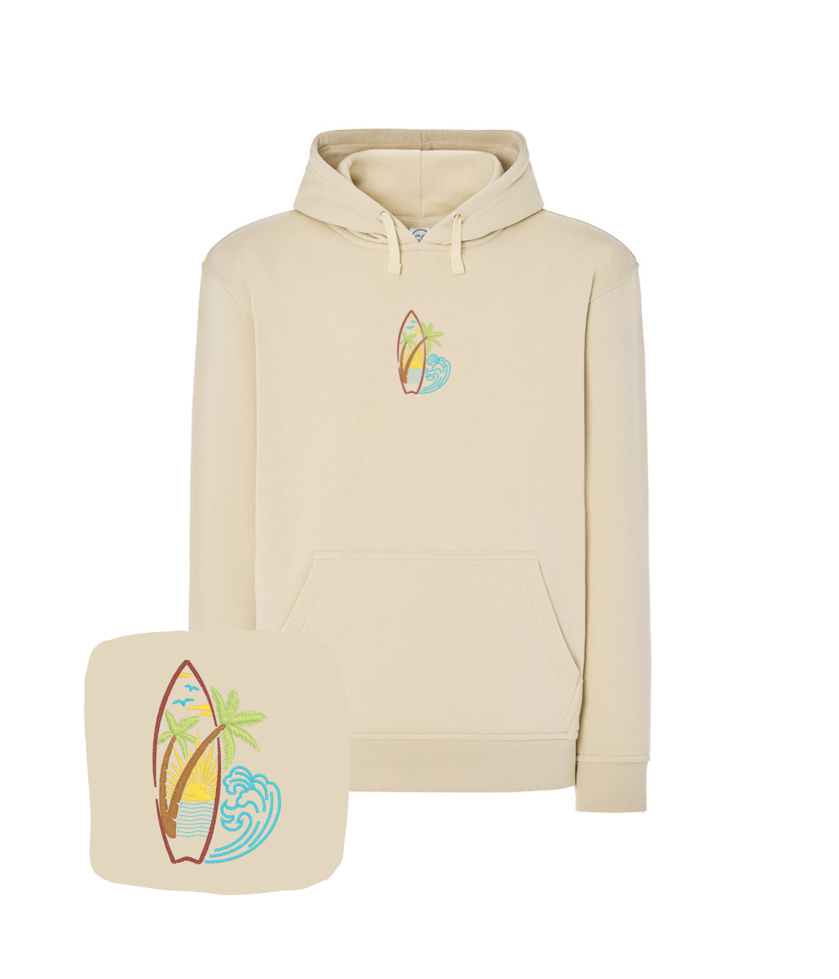 Bluza z haftem surfingu – bluza z haftem surfing dla firm, trwałe logo na odzieży