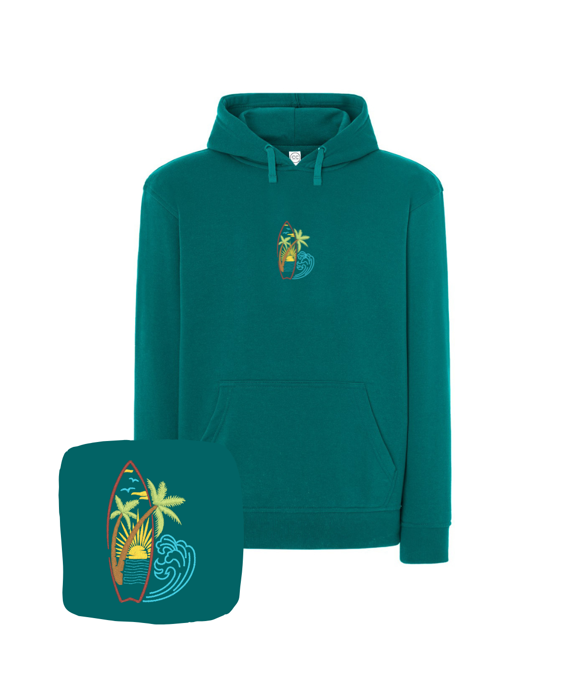 Bluza z haftem surfingu – bluza ze zdjęciem surfing przerobionego na haft komputerowy