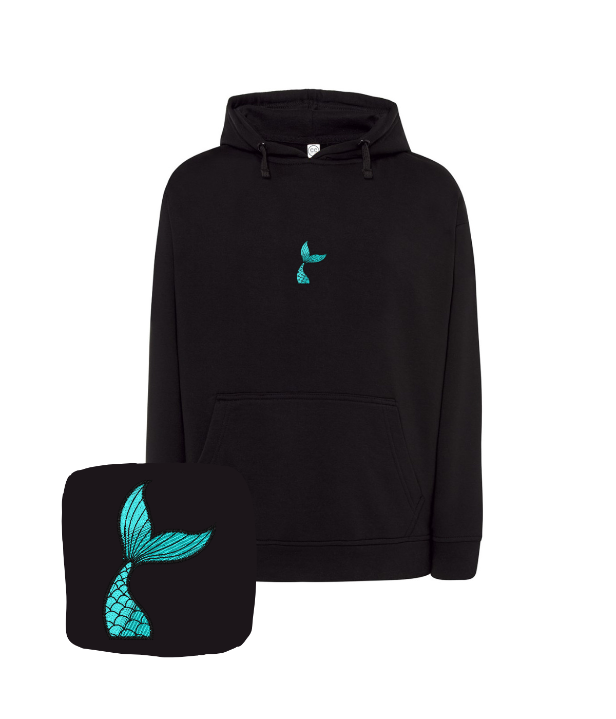 Bluza z haftem ogona syreny – bluza reklamowa z haftem syreny, od 1 sztuki