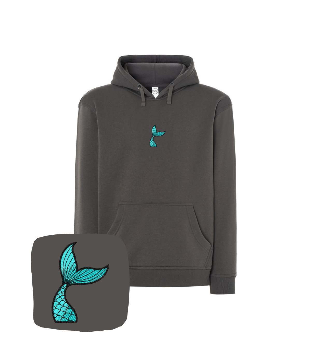 Bluza z haftem ogona syreny – bluza syreny unisex, dla każdego