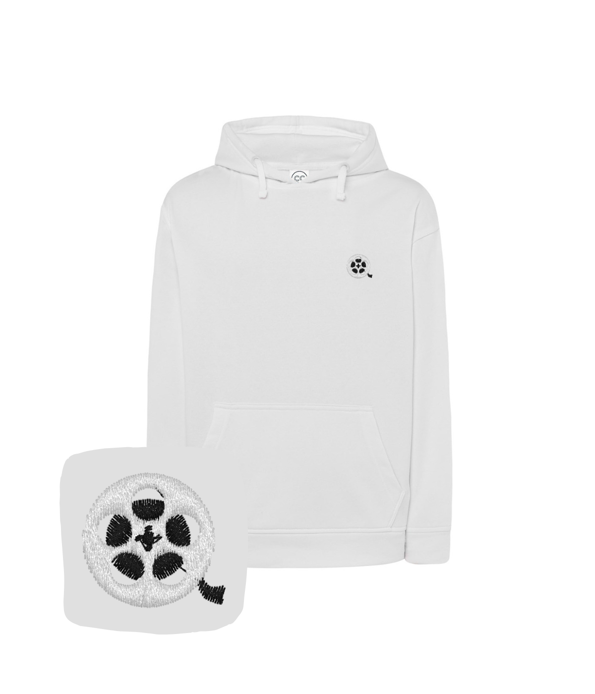 Bluza z haftem szpuli filmowej – modna bluza szpula filmowa, streetwear