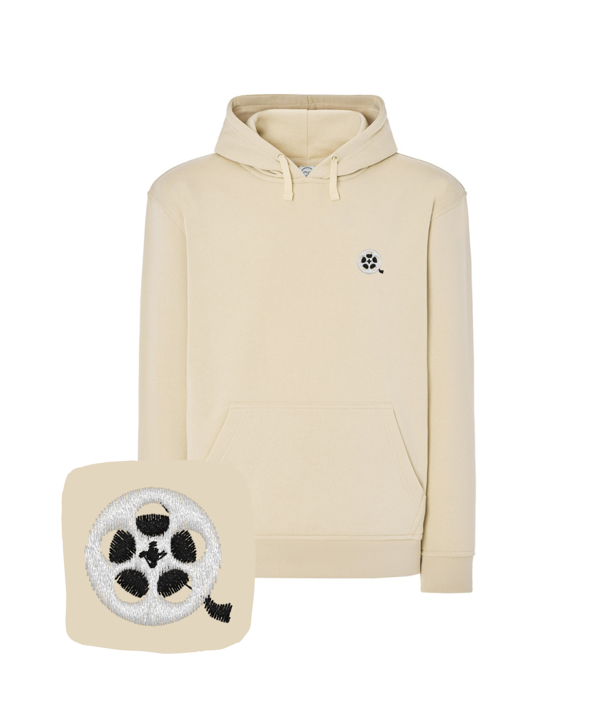 Bluza z haftem szpuli filmowej – bluza szpula filmowa prezent urodzinowy, spersonalizowany