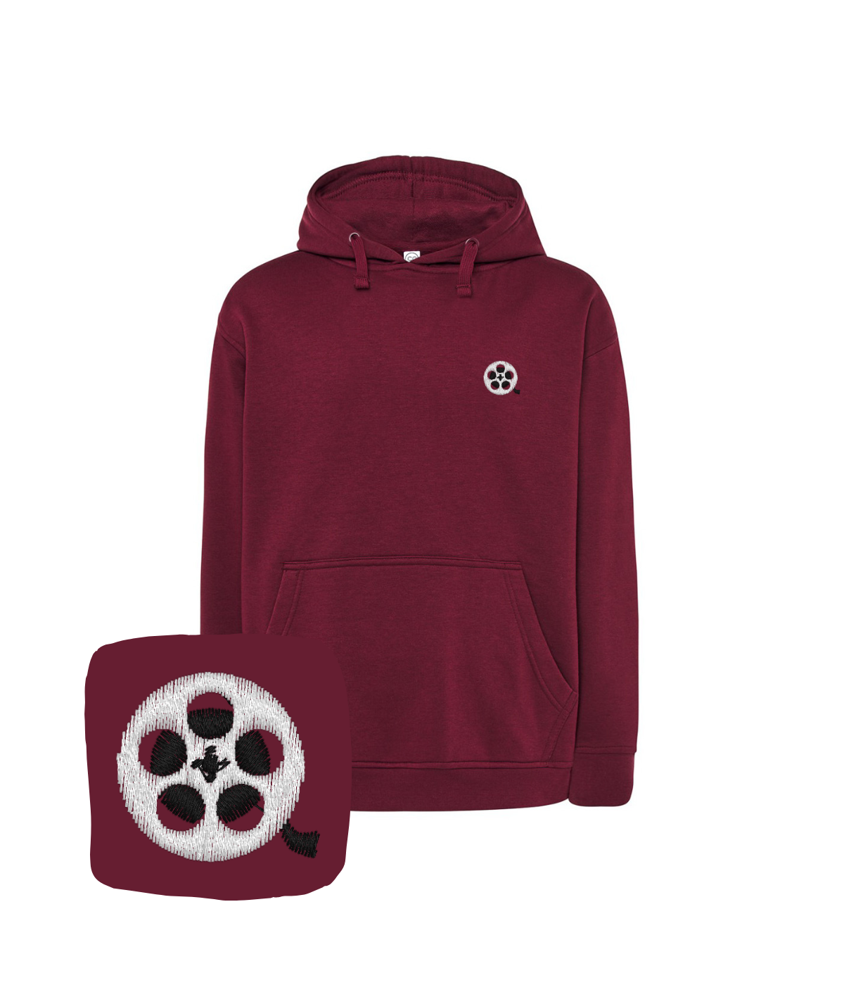 Bluza z haftem szpuli filmowej – bluza z oryginalnym designem szpula filmowa