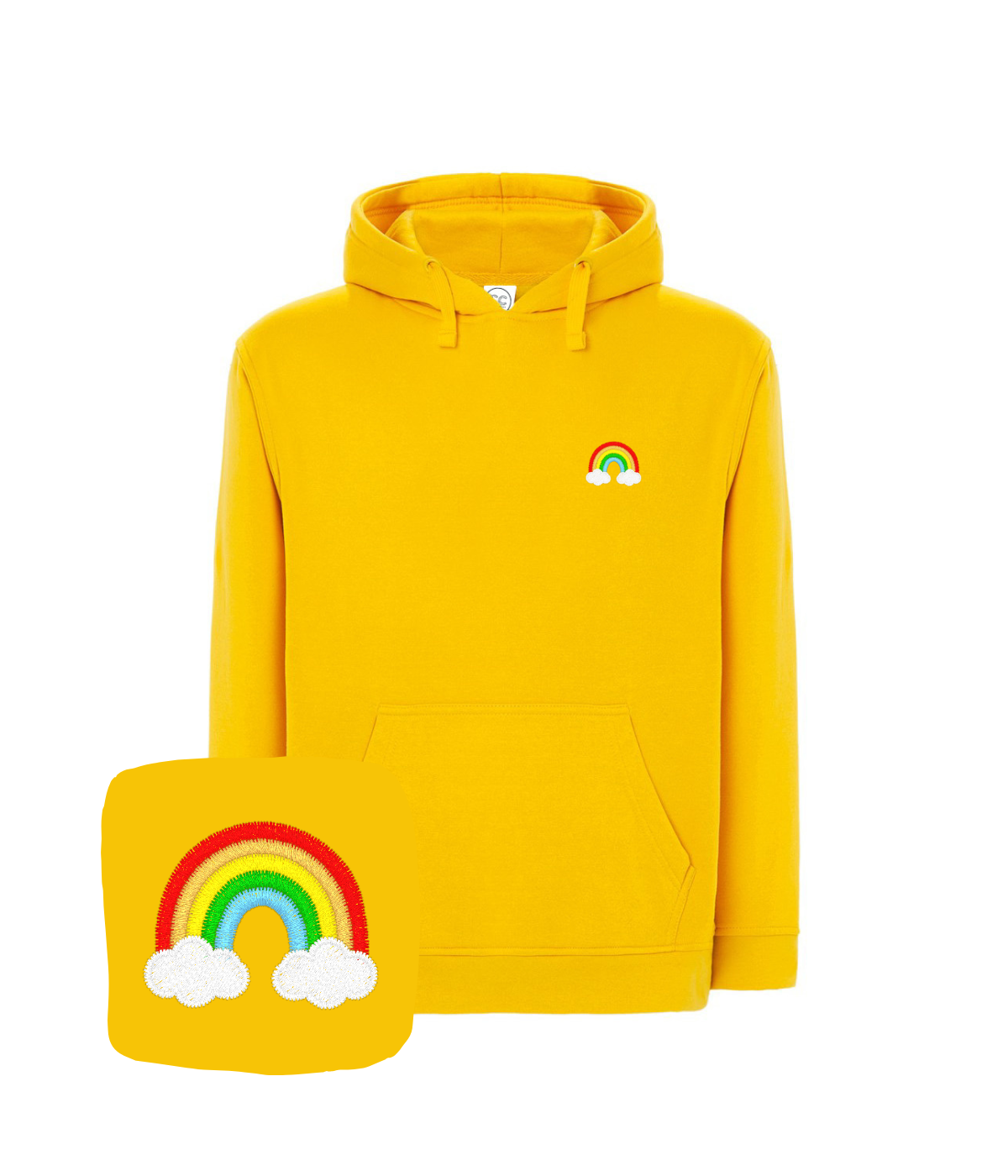 Bluza z haftem tęczy – nowoczesna bluza tęcza, świeży design