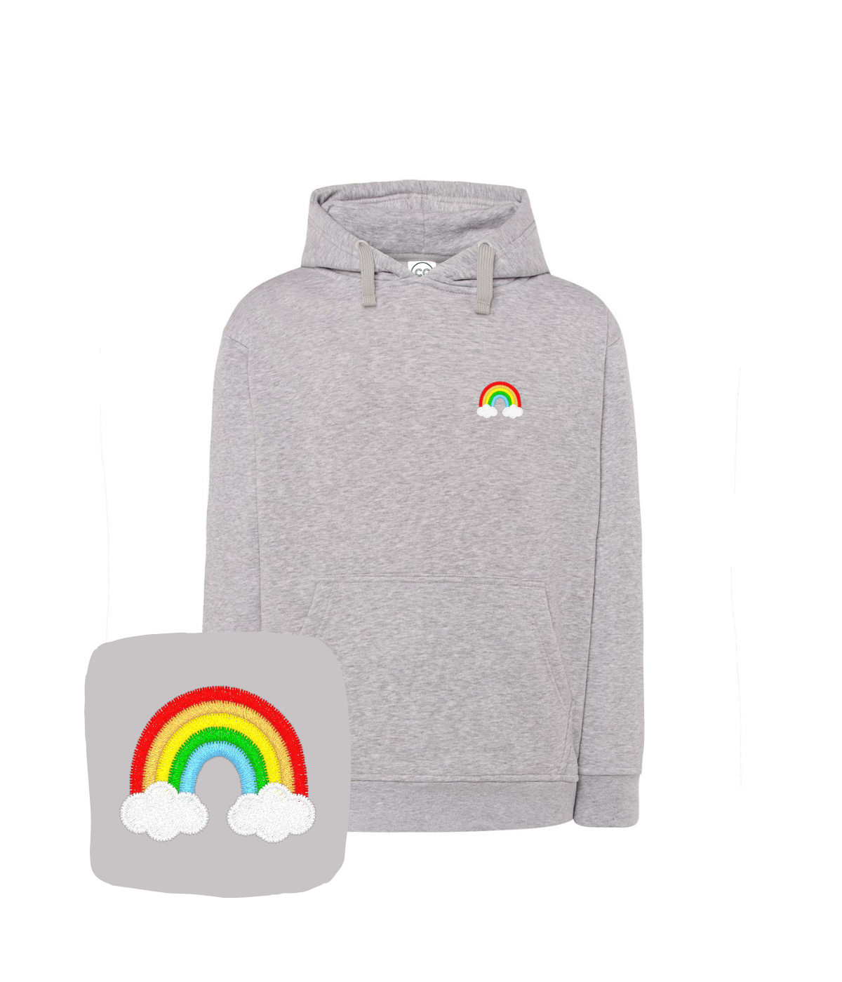 Bluza z haftem tęczy – bluza tęcza całoroczna, uniwersalny fason