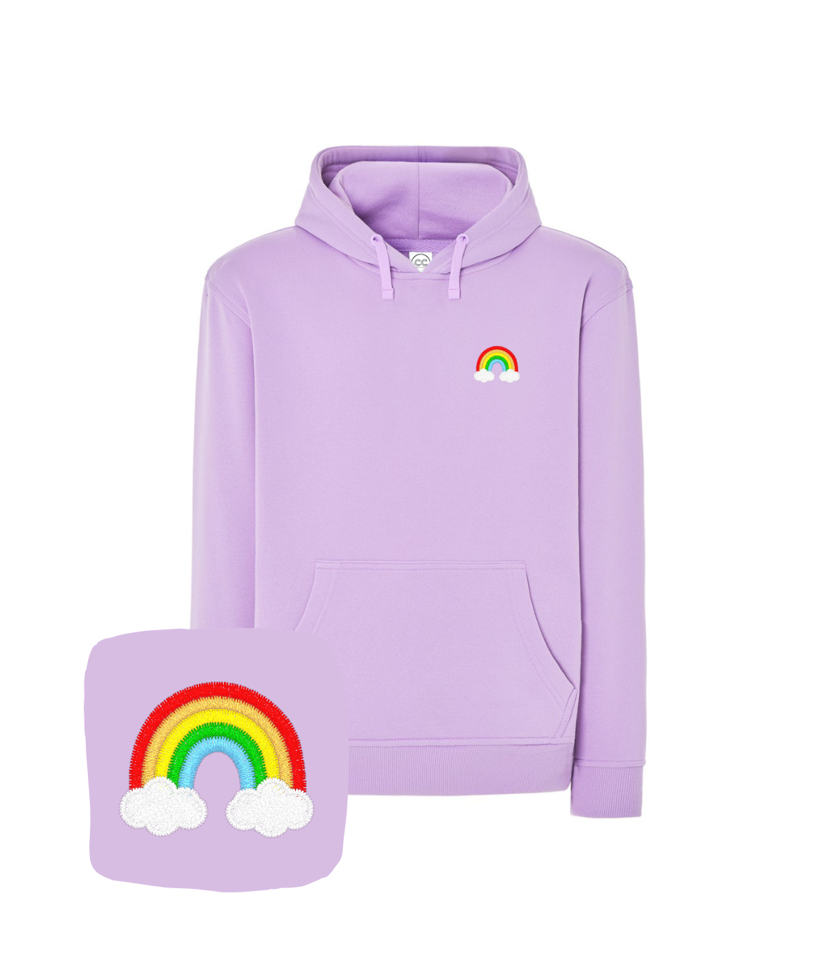 Bluza z haftem tęczy – bluza tęcza, prezent dla niej
