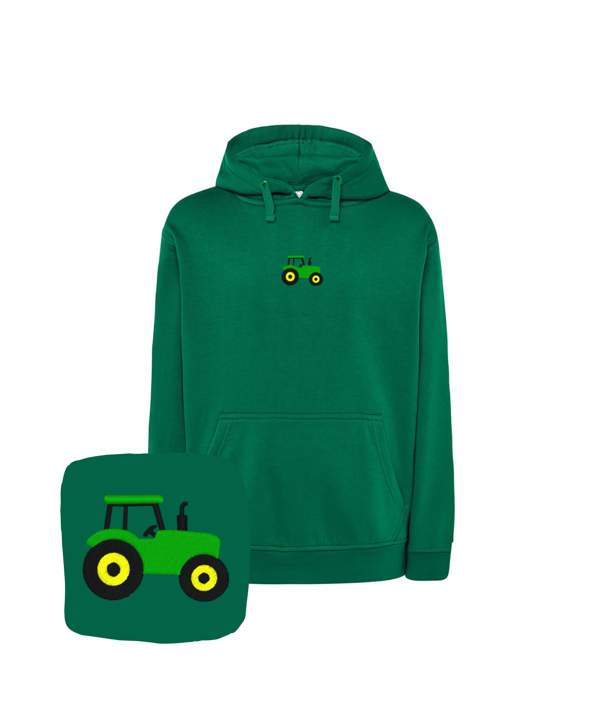 Bluza z haftem traktora – bluza traktor druk cyfrowy, precyzyjne detale