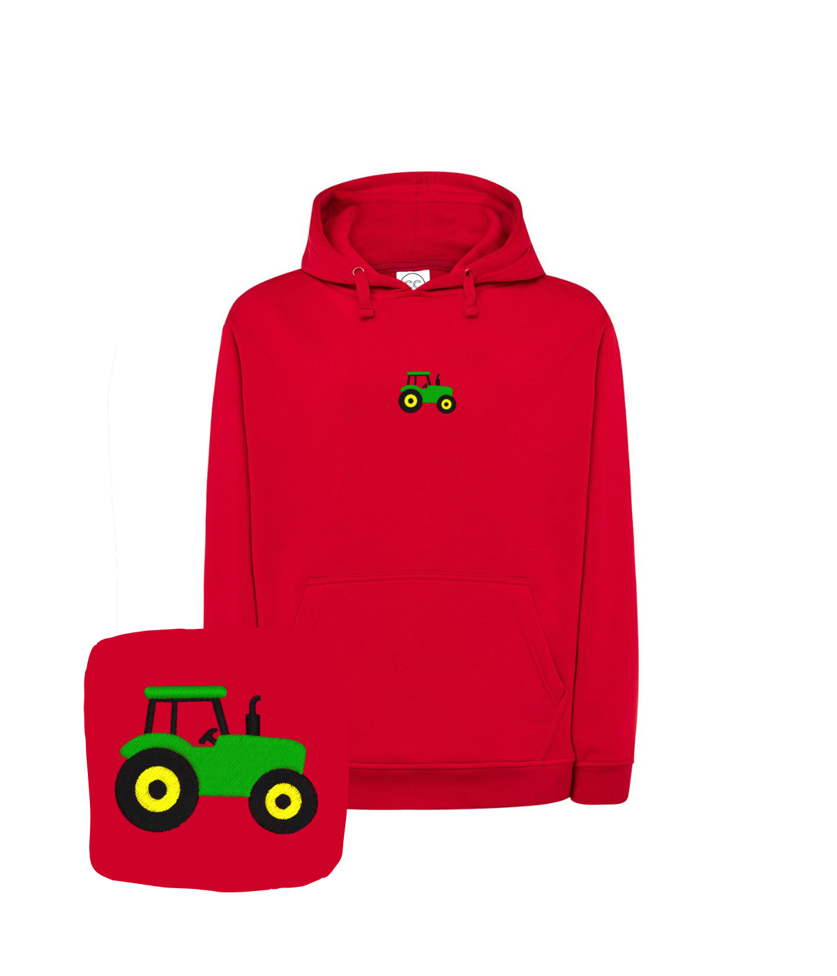 Bluza z haftem traktora – bluza traktor klasyczny krój, dopasowana