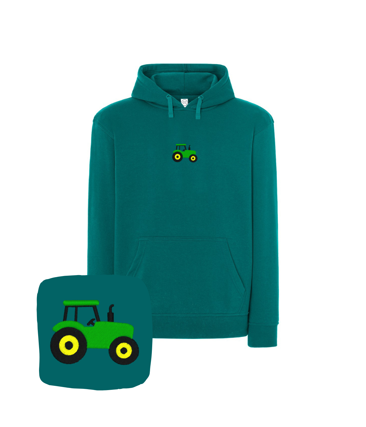 Bluza z haftem traktora – bluza traktor na zimę, ciepła i wygodna