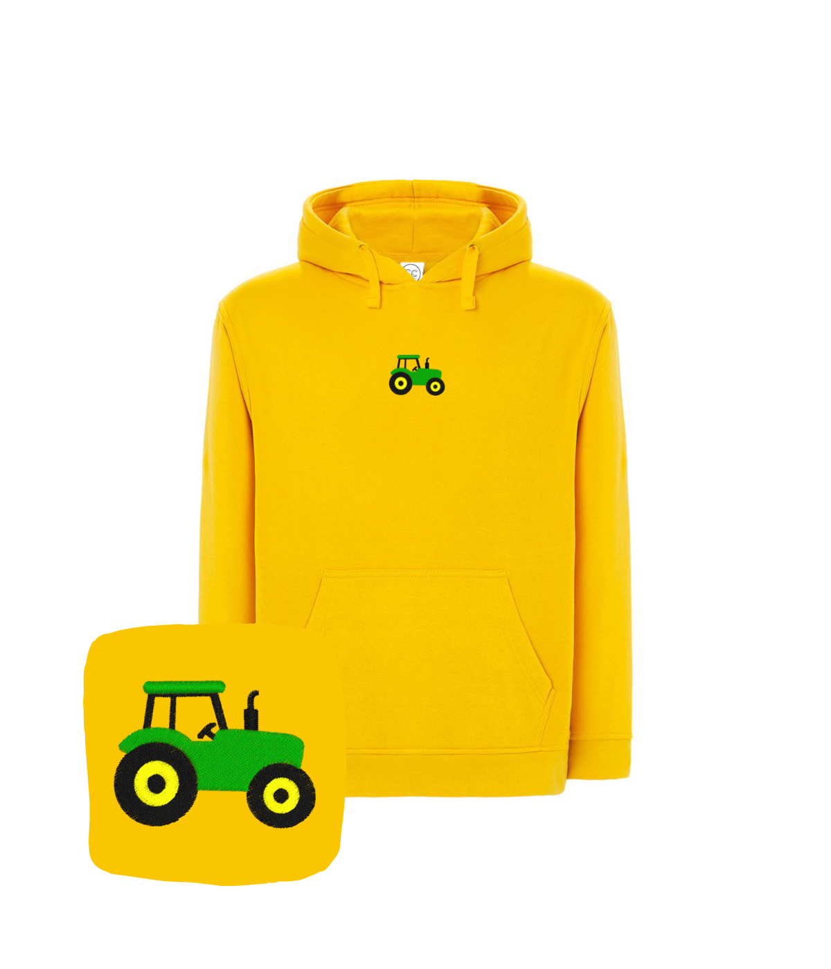 Bluza z haftem traktora – bluza traktor nadruk DTG, żywe kolory